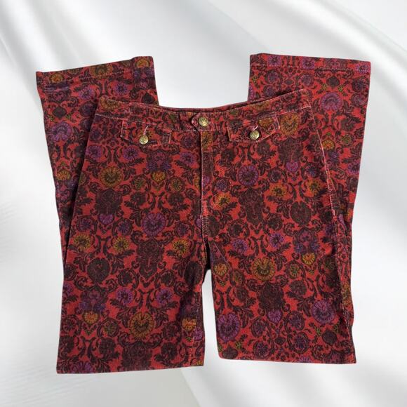 Free People Corduroy Red Pants - Picture 4 of 4